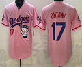 Los Angeles Dodgers #17 Shohei Ohtani Pink HOLBERT Hello Kitty 2025 World Series Champions Limited Jersey