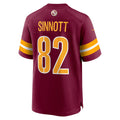 W.Commanders #82 Ben Sinnott Burgundy HOLBERT Game Jersey