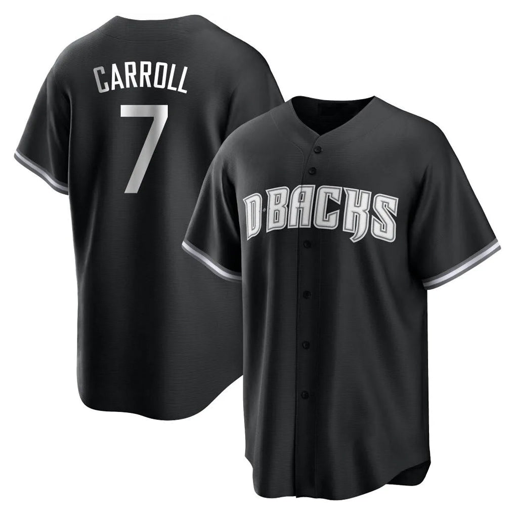 Arizona Diamondbacks #7 Corbin Carroll Player Black HOLBERT Game Home Stitched Jerseys