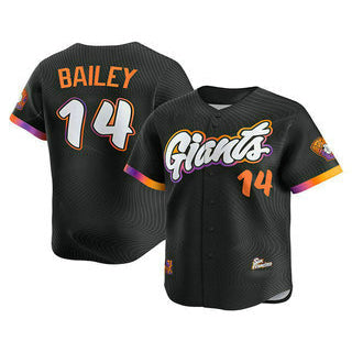 San Francisco Giants #14 Patrick Bailey Black HOLBERT 2025 City Connect Limited Stitched Jersey