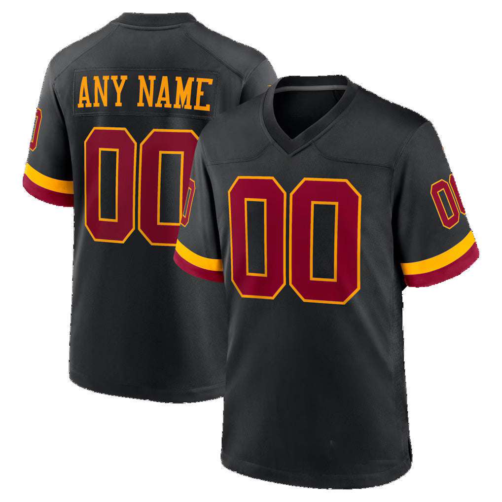Custom W.Commanders Black HOLBERT Hail Raiser Alternate Game Jersey