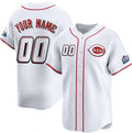 Custom Cincinnati Reds Active Player White HOLBERT 2025 Speedway Classic Home Limited Stitched Jersey