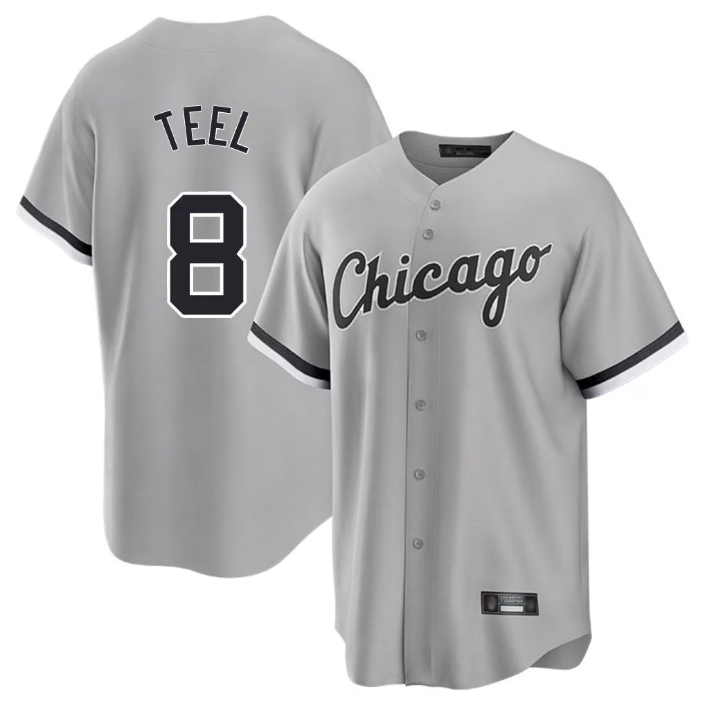 Chicago White Sox #8 Kyle Teel Player Gray HOLBERT Home Game Stitched Jerseys