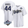 Los Angeles Dodgers #44 Andy Pages Player Gold White HOLBERT World Series 2026 Collection Stadium Game Stitched Jerseys