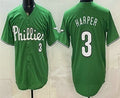 Philadelphia Phillies #3 Bryce Harper Green HOLBERT Limited Stitched Jersey