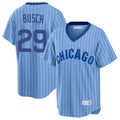 Chicago Cubs #29 Michael Busch Player Blue HOLBERT T-shirt Cooperstown Collection Limited Stitched Jerseys