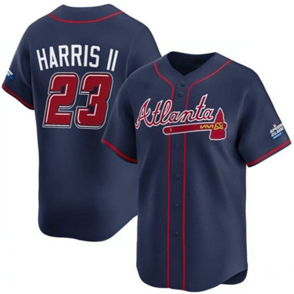 Atlanta Braves #23 Michael Harris II Navy HOLBERT 2025 Speedway Classic Alternate Limited Stitched Jersey