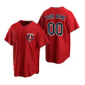 Custom Minnesota Twins Red HOLBERT Stitched Cool Base Jersey