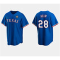 Texas Rangers #28 Jonah Heim Royal HOLBERT 2023 World Series Stitched Jersey