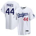 Los Angeles Dodgers #44 Andy Pages Player White HOLBERT Home Game Stitched Jerseys