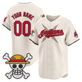 Custom Cleveland Indians x One Piece Cream HOLBERT Vapor Premier Limited Jersey - Stitched