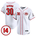 Cincinnati Reds #30 Ken Griffey Player White HOLBERT Vapor Premier Limited Home Stitched Jerseys