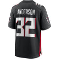 A.Falcons #32 Jamal Anderson Black HOLBERT Game Retired Player Jersey
