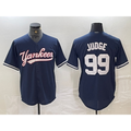 New York Yankees #99 Aaron Judge Navy HOLBERT Cool Base Stitched Jersey
