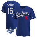 Los Angeles Dodgers #16 Will Smith Player Royal HOLBERT World Series Meet Limited Elite Home Stitched Jerseys