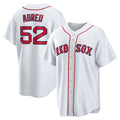 Boston Red Sox #52 Wilyer Abreu White HOLBERT Home Replica Jersey