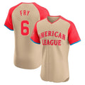 Cleveland Guardians #6 David Fry Player Cream HOLBERT American League All-Star Limited Elite Home Stitched Jerseys