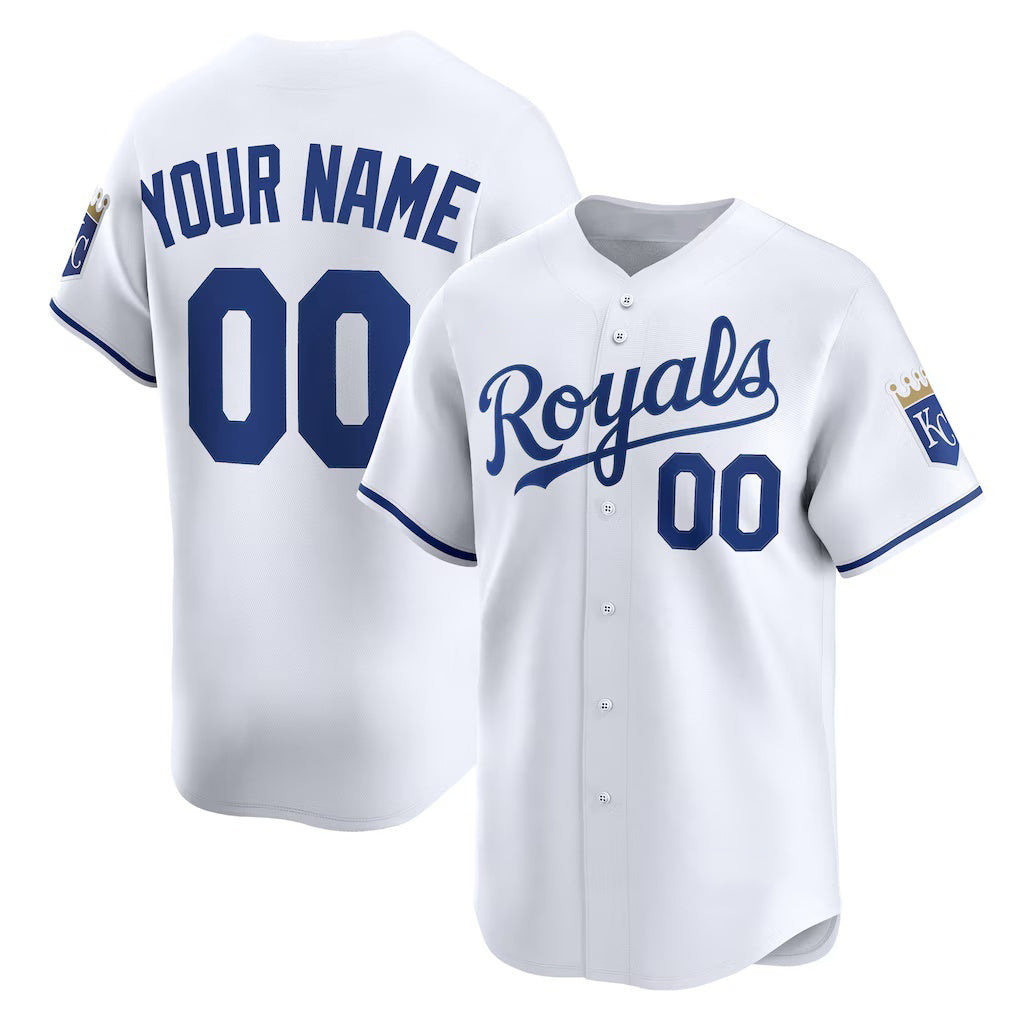 Custom Kansas City Royals HOLBERT White Home Limited Jersey
