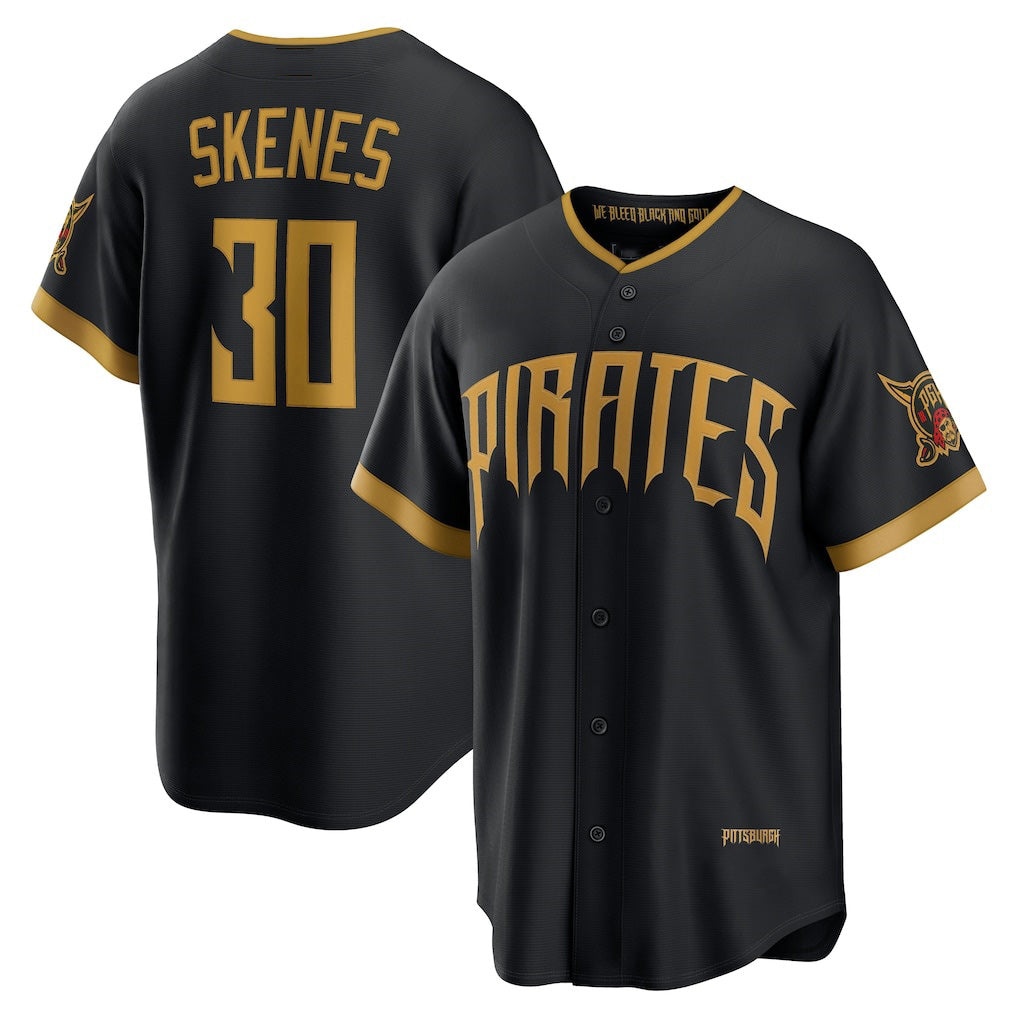 Pittsburgh Pirates #30 Paul Skenes Black HOLBERT 2026 City Connect Stadium Jersey