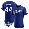 Los Angeles Dodgers #44 Andy Pages Player Royal HOLBERT World Series City Connect Elite Home Stitched Jerseys