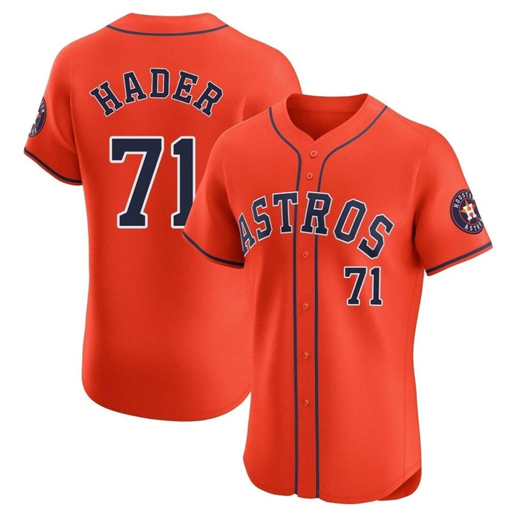 Houston Astros #71 Josh Hader Player Orange HOLBERT Home Limited Elite Stitched Jerseys