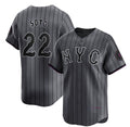 New York Mets #22 Juan Soto Graphite HOLBERT 2024 City Connect Limited Stitched Jersey