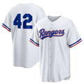 Texas Rangers #42 Jackie Robinson White HOLBERT Home 2025 Day Replica Jersey