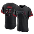 Cincinnati Reds #29 TJ Friedl Player Black HOLBERT City Connect Limited Elite Home Stitched Jerseys
