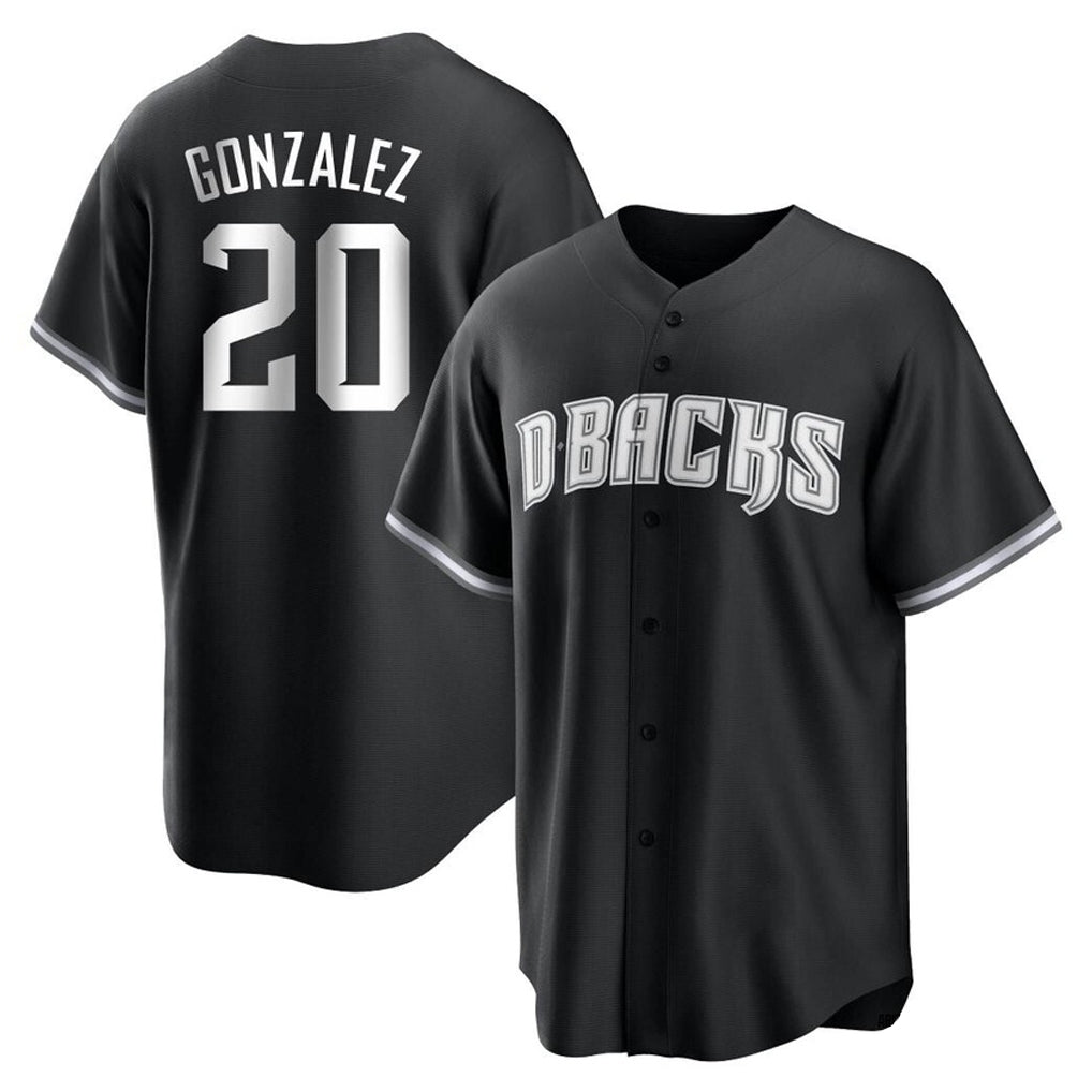 Arizona Diamondbacks #20 Luis Gonzalez Player Black HOLBERT Game Home Stitched Jerseys
