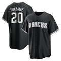 Arizona Diamondbacks #20 Luis Gonzalez Player Black HOLBERT Game Home Stitched Jerseys