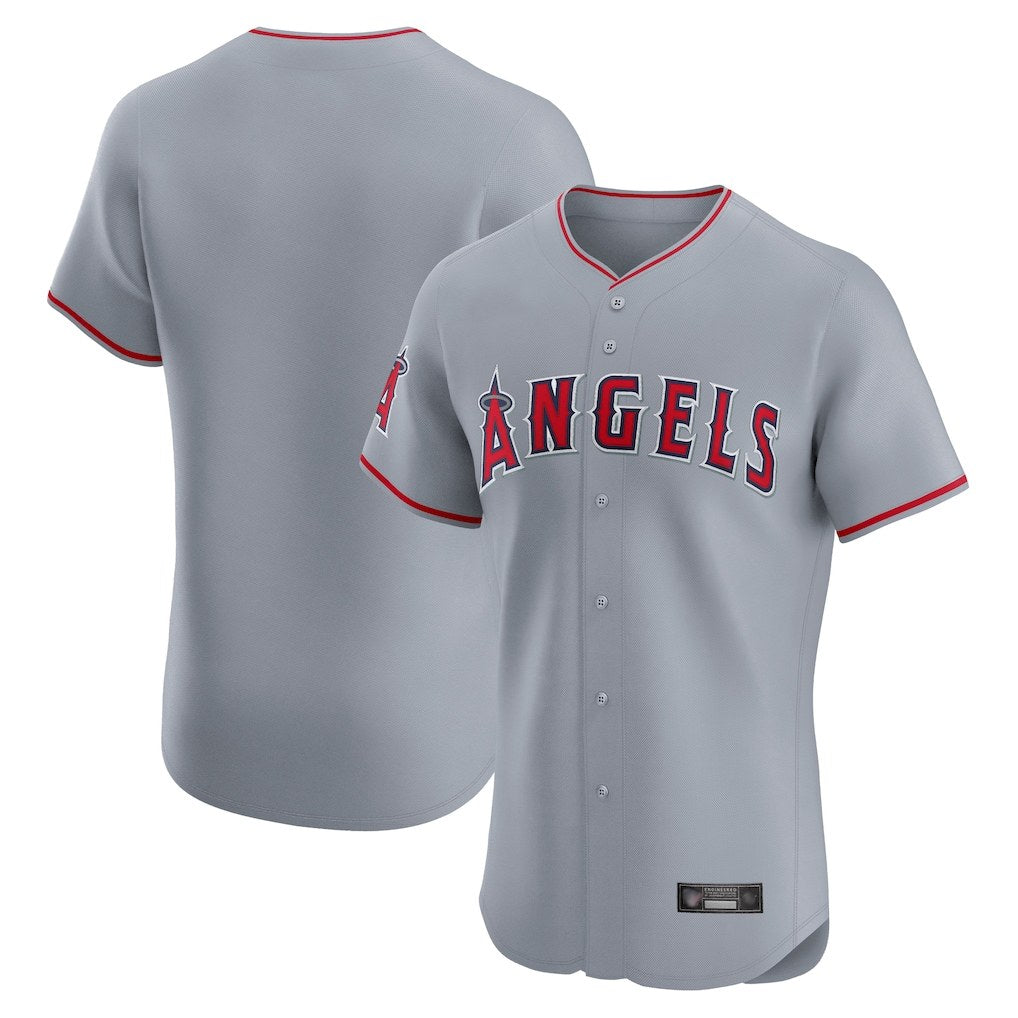Los Angeles Angels Blank Player Gray HOLBERT Home Limited Elite Stitched Jerseys