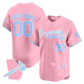 Custom Atlanta Braves Bubblegum Pink Vapor Premier Limited Jersey ¨C All Stitched-Pink HOLBERT
