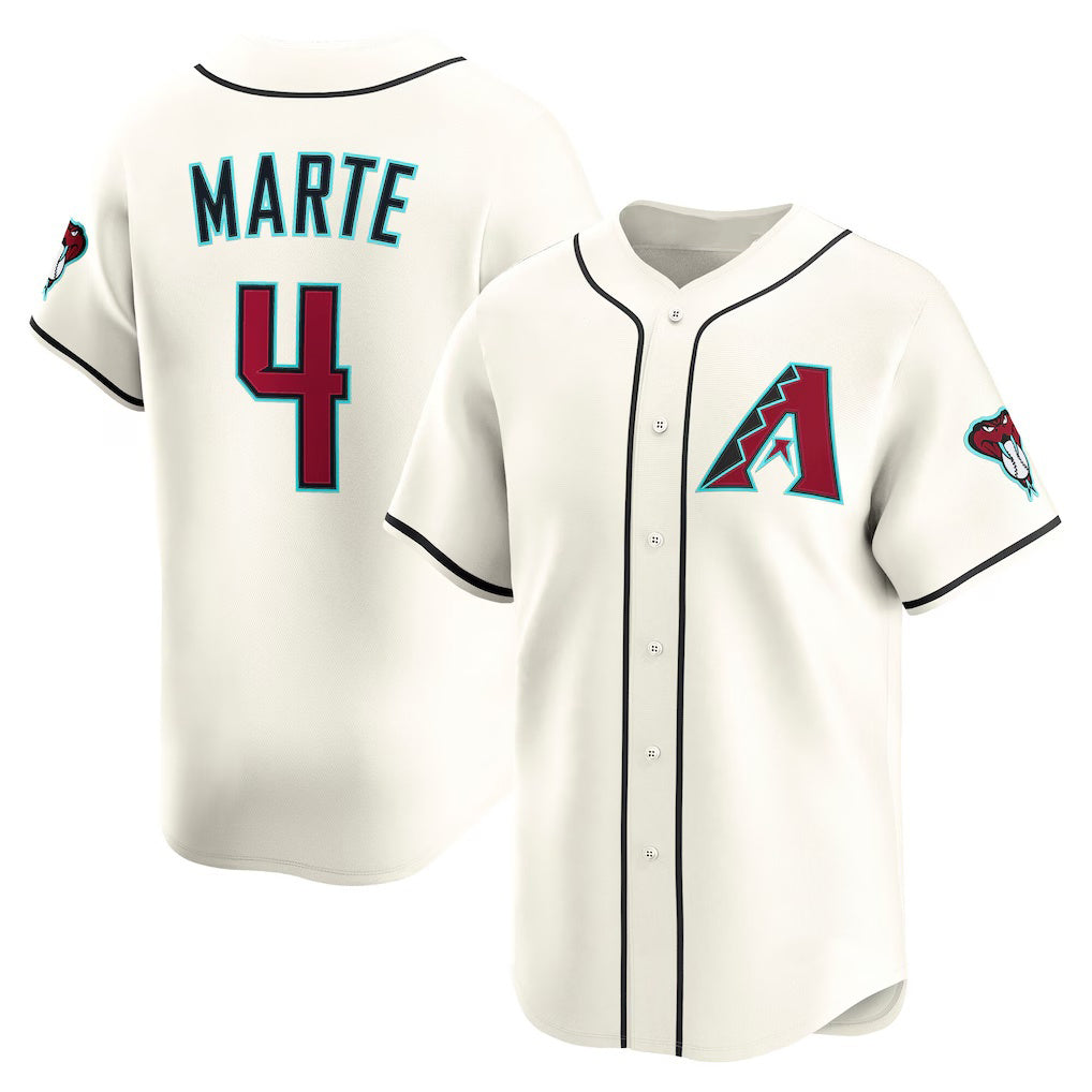 Arizona Diamondbacks #4 Ketel Marte Cream HOLBERT Home Limited Player Jersey
