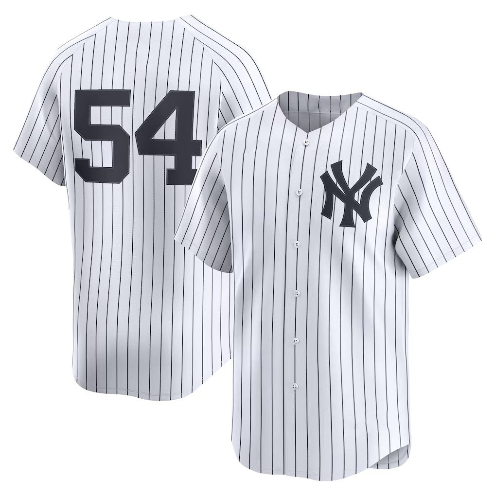 New York Yankees #54 Max Fried White HOLBERT Home Limited Player Jersey