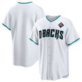 Arizona Diamondbacks Blank White White HOLBERT 2023 World Series Cool Base Stitched Jersey