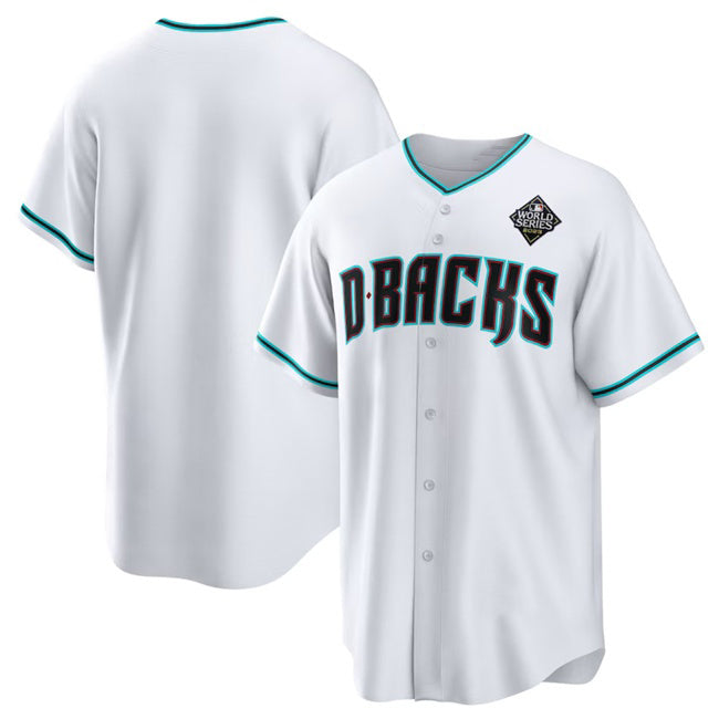 Arizona Diamondbacks Blank White White HOLBERT 2023 World Series Cool Base Stitched Jersey