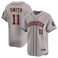 Houston Astros #11 Cam Smith Player Gray HOLBERT Home Limited Stitched Jerseys