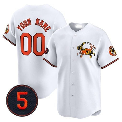 Custom Baltimore Orioles Robinson Patch Vapor Premier Limited Jersey V3 ¨C White HOLBERT
