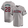 Arizona Diamondbacks #28 Nolan Arenado Player Gray HOLBERT Road Limited Home Game Stitched Jerseys