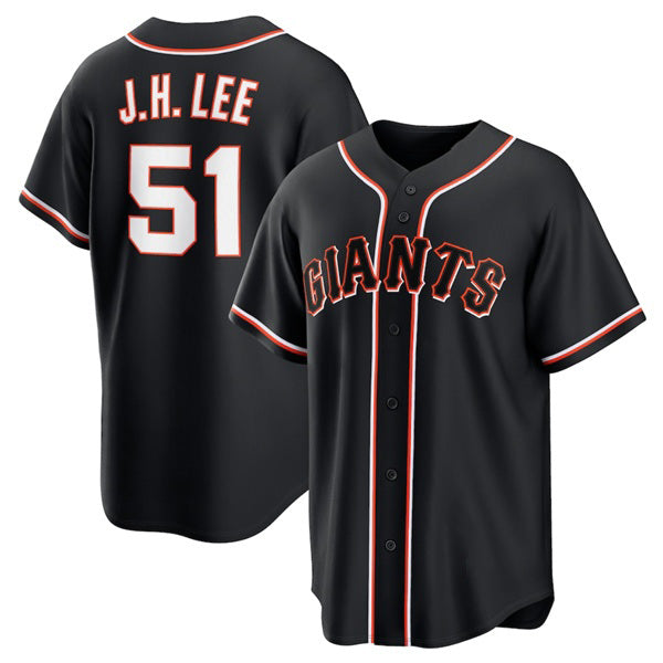 San Francisco Giants #51 Jung Hoo Lee Black HOLBERT Out Stitched Jersey