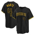 Arizona Diamondbacks #4 Ketel Marte Player Black HOLBERT Snake Skin City Home Game Stitched Jerseys