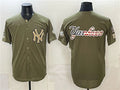 New York Yankees Team Big Logo Olive HOLBERT 2026 Armed Forces Day Stitched Jersey