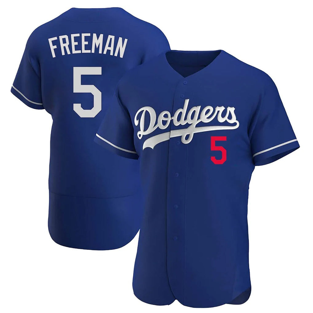 Los Angeles Dodgers #5 Freddie Freeman Player Royal HOLBERT Limited Elite Home Stitched Jerseys