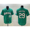 Seattle Mariners #29 Cal Raleigh Aqua HOLBERT Limited Stitched jersey