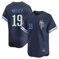 Kansas City Royals #19 Michael Massey Player Navy HOLBERT City Connect Limited Home Stitched Jerseys