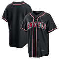 Los Angeles Angels Blank Player Black HOLBERT Fashion Out Home Game Stitched Jerseys
