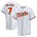 Baltimore Orioles #7 Jackson Holliday White HOLBERT Home Replica Player Jersey