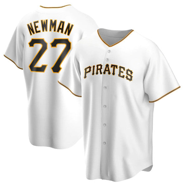 Pittsburgh Pirates #27 Kevin Newman White HOLBERT Cool Base Stitched Jersey