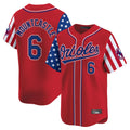 Baltimore Orioles #6 Ryan Mountcastle Player Red HOLBERT Independence Day Vapor Premier Limited Home Game Stitched Jerseys