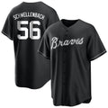 Atlanta Braves #56 Spencer Schwellenbach Player Black HOLBERT Home Game Stitched Jerseys
